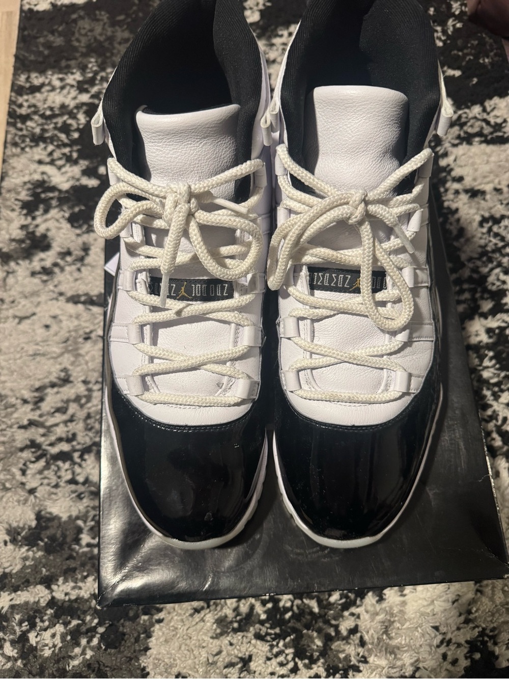 Jordan 11 White & Black Men's Sneakers